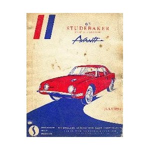 Catalogue de pièces Studebaker Avanti