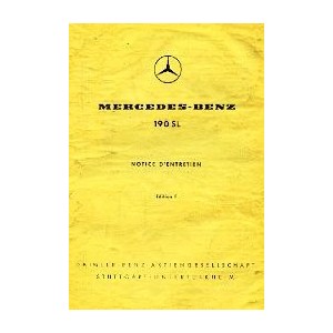 Notice d' entretien Mercedes 190 SL