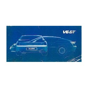 Notice d entretien V6 GT