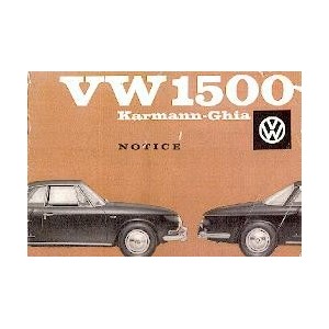 Notice d entretien VW 1500
