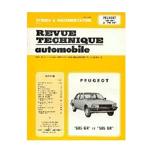 Revue Technique Peugeot 505 GR et SR