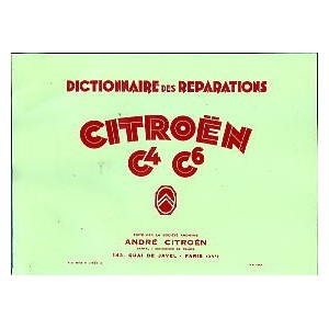 Dictionnaire de Réparation Citroen C4.C6
