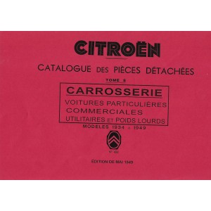 Catalogue de pièces Carrosserie (incl. cabriolet)
