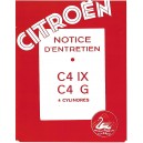 Notice d' entretien Citroen C 4 IX et C 4 G