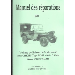 Manuel de réparation Jeep Hotchkiss M 201