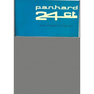 Notice d entretien Panhard 24 CT