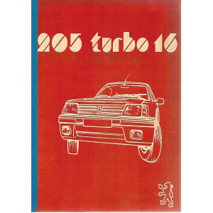 Manuel de Réparation Peugeot 205 Turbo 16