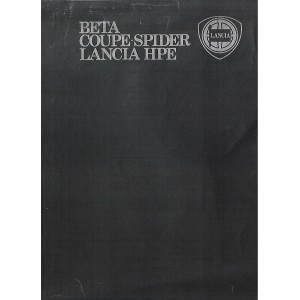 Notice d'entretien Lancia Beta Coupé Spider HPE