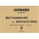 Dictionnaire de réparation pour 15 CV 6 cyl.
