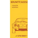 Notice d entretienAlpine Berlinette 1600 SX