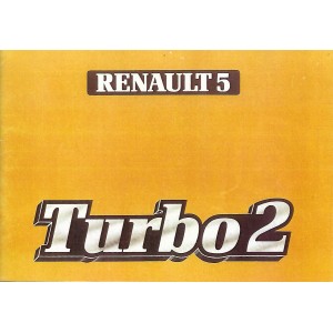 Notice d entretien R5 Turbo 2 (reproduction)