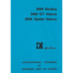 Documentation technique Berline 2000, GTV et Spider