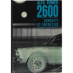 Notice d'entretien alfa 2600