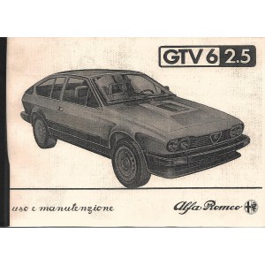 Notice d'entretien Alfa GTV 6
