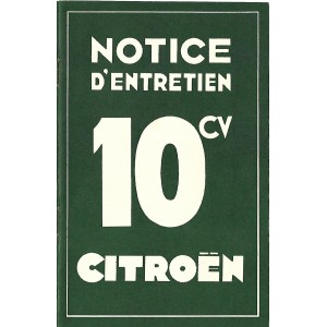 notice-d-entretien-citroen-10cv