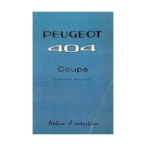 notice-d-entretien-1963-coupe-inj-Peugeot-404