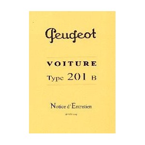notice-d-entretien-peugeot-201