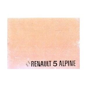notice-d-entretiensupplement-renault-5-alpine