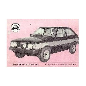 notice-d-entretiensupplement-sunbeam-lotus